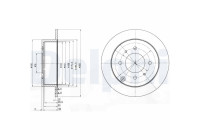Bromsskiva BG4010 Delphi