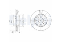 Bromsskiva BG4013 Delphi