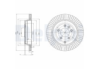 Bromsskiva BG4020C Delphi