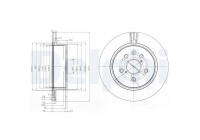 Bromsskiva BG4024 Delphi