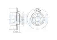 Bromsskiva BG4034 Delphi