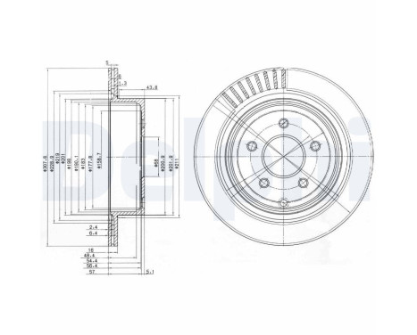 Bromsskiva BG4041 Delphi