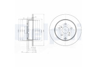Bromsskiva BG4051 Delphi