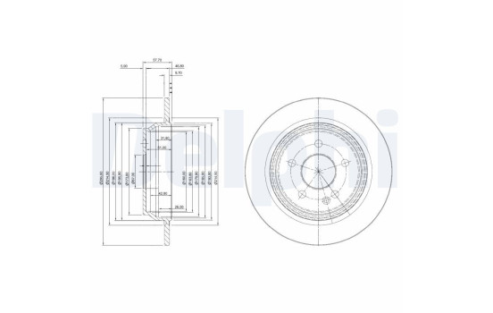 Bromsskiva BG4063C Delphi