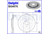Bromsskiva BG4076 Delphi