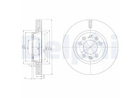 Bromsskiva BG4084 Delphi