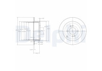 Bromsskiva BG4097 Delphi