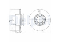Bromsskiva BG4102 Delphi