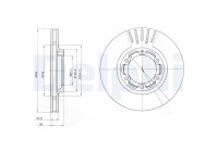 Bromsskiva BG4106 Delphi