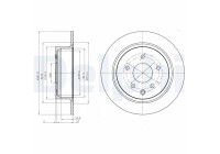 Bromsskiva BG4108C Delphi