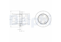 Bromsskiva BG4118C Delphi