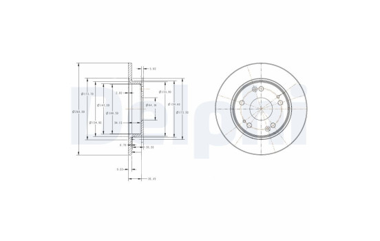 Bromsskiva BG4118C Delphi