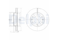 Bromsskiva BG4137 Delphi