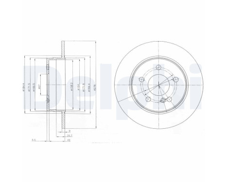 Bromsskiva BG4152 Delphi