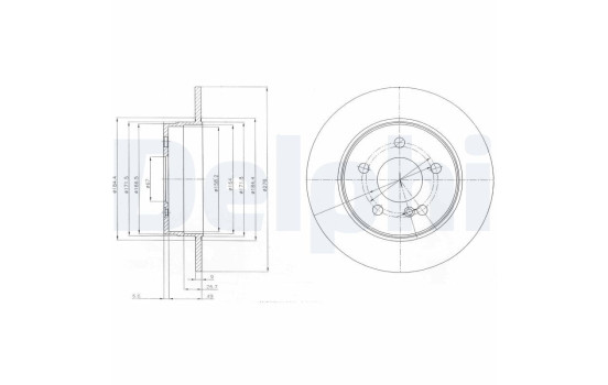 Bromsskiva BG4152 Delphi