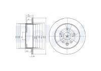 Bromsskiva BG4178 Delphi