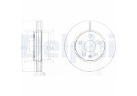 Bromsskiva BG4187C Delphi