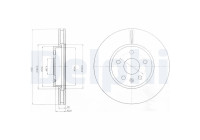 Bromsskiva BG4189C Delphi