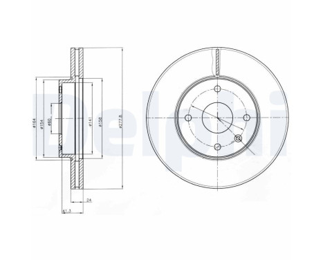 Bromsskiva BG4193 Delphi