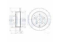 Bromsskiva BG4198 Delphi