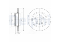 Bromsskiva BG4199C Delphi