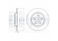 Bromsskiva BG4200C Delphi