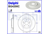 Bromsskiva BG4200C Delphi