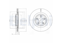 Bromsskiva BG4202C Delphi