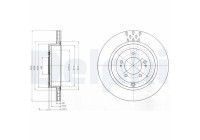 Bromsskiva BG4204C Delphi