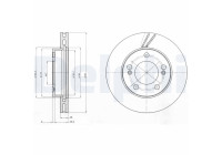 Bromsskiva BG4206 Delphi