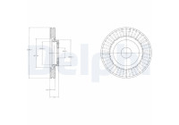 Bromsskiva BG4214 Delphi