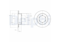 Bromsskiva BG4218 Delphi