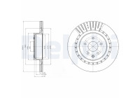 Bromsskiva BG4230C Delphi