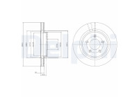 Bromsskiva BG4240C Delphi