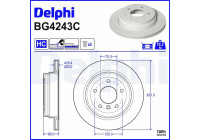 Bromsskiva BG4243C Delphi