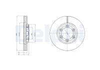 Bromsskiva BG4252 Delphi