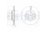 Bromsskiva BG4255C Delphi