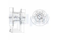 Bromsskiva BG429 Delphi