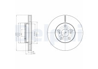 Bromsskiva BG4290 Delphi