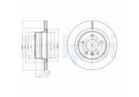 Bromsskiva BG4293C Delphi