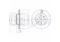 Bromsskiva BG4295 Delphi