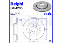 Bromsskiva BG4295 Delphi