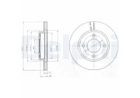 Bromsskiva BG4299 Delphi