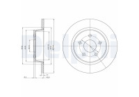 Bromsskiva BG4533C Delphi