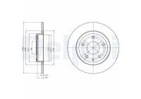 Bromsskiva BG4534C Delphi