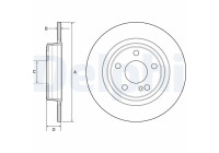 Bromsskiva BG4558C Delphi