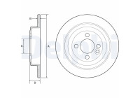 Bromsskiva BG4560C Delphi