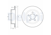 Bromsskiva BG4648 Delphi