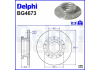 Bromsskiva BG4673 Delphi
