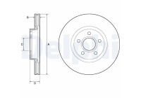 Bromsskiva BG4676C Delphi